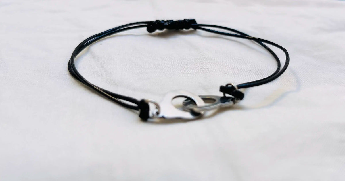 bracelet unisexe élégant en acier inoxydable fait main unique