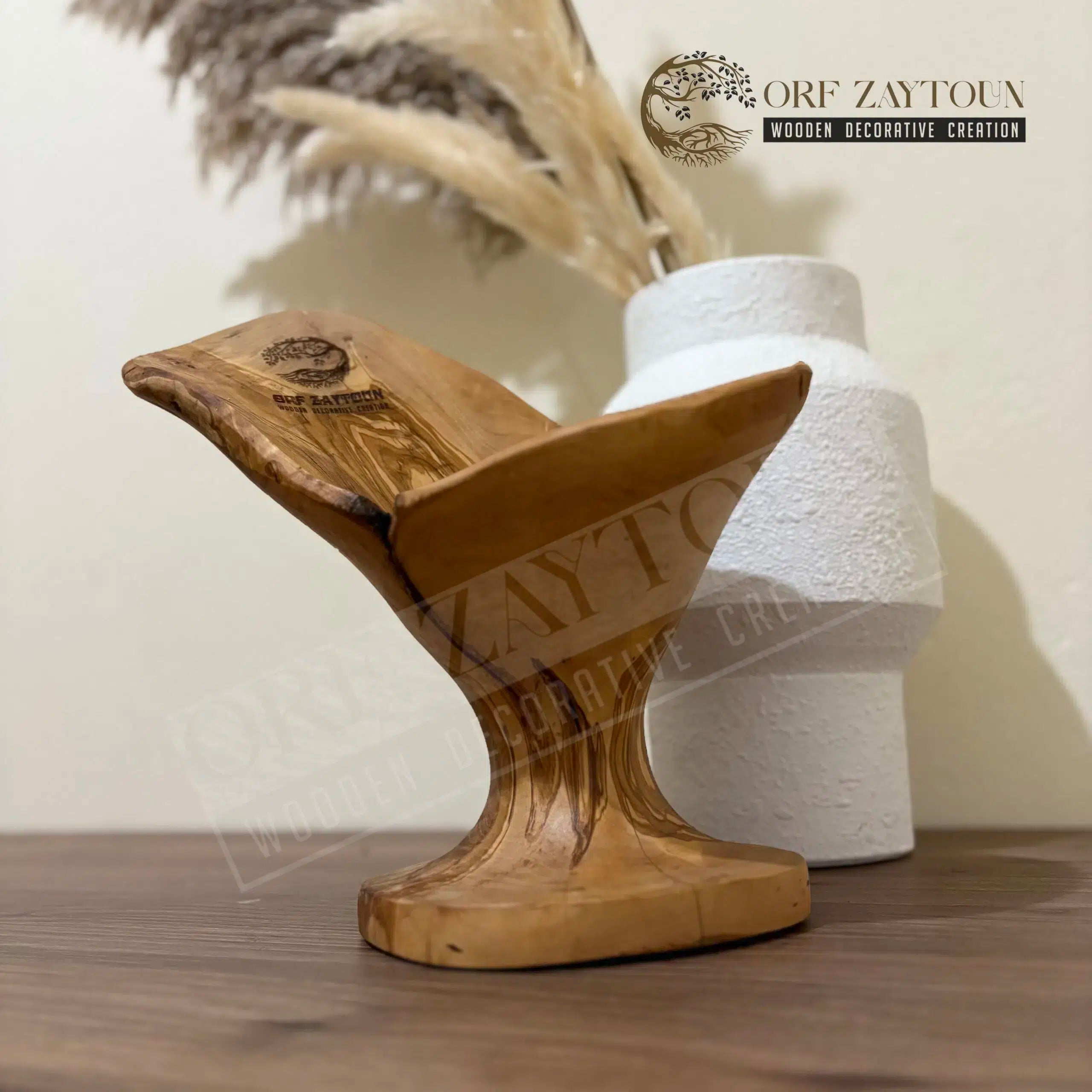 Pièce décorative en bois d’olivier