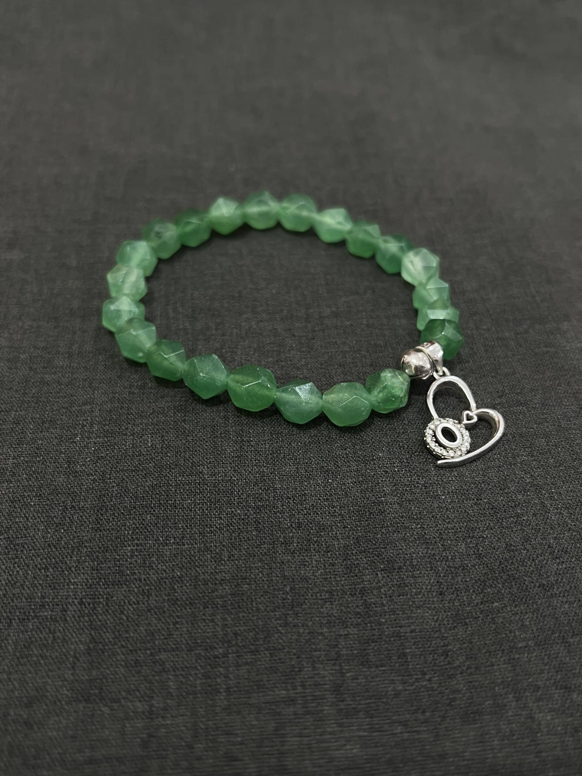 Bracelet ÉQUILIBRE en pierre Aventurine verte