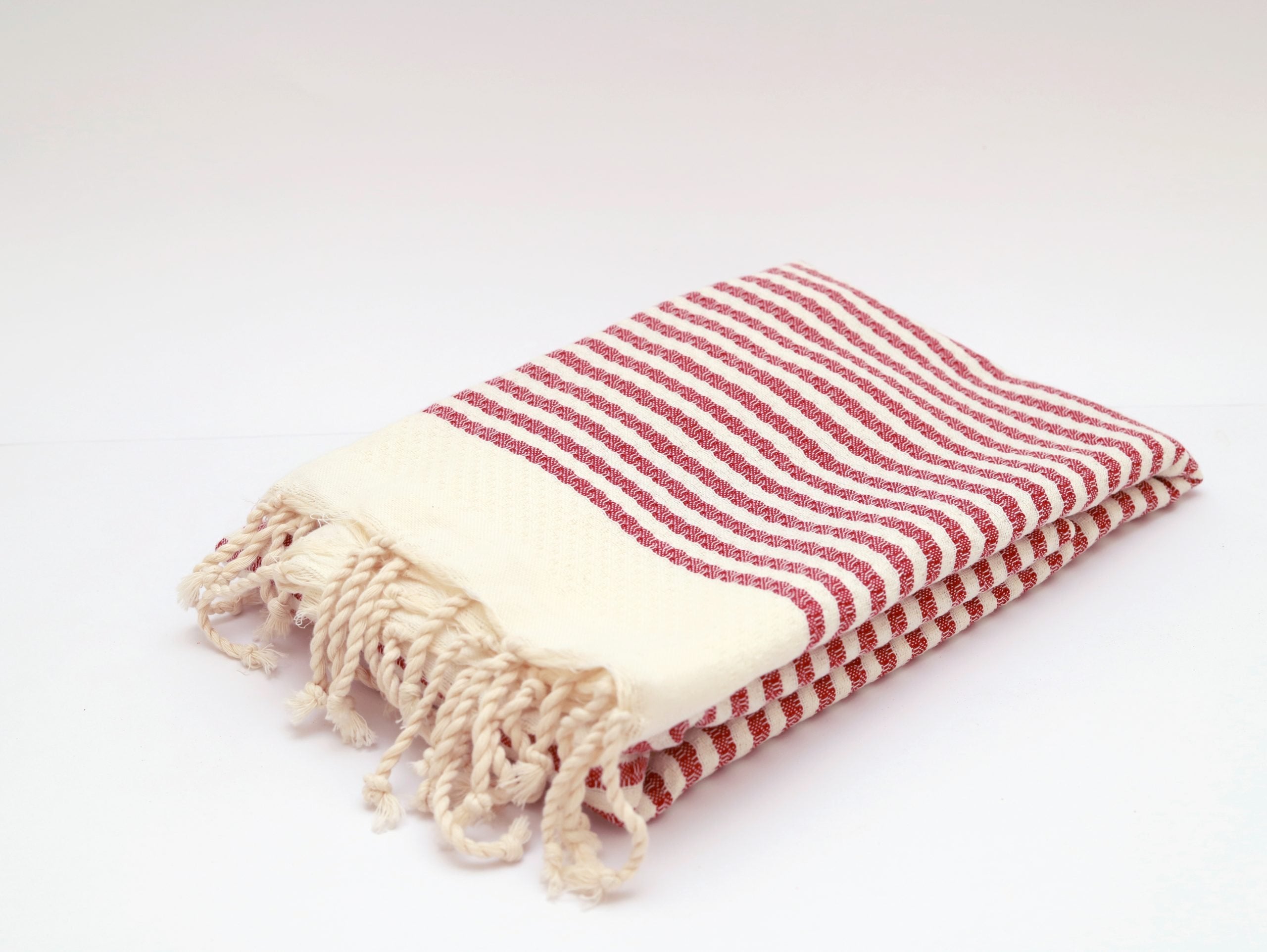 Fouta XXL - 200 cm x 100 cm- Serviette pour Hammam, Sauna, Spa, Plage ou Pique-nique - 100 % Coton - Artisanale