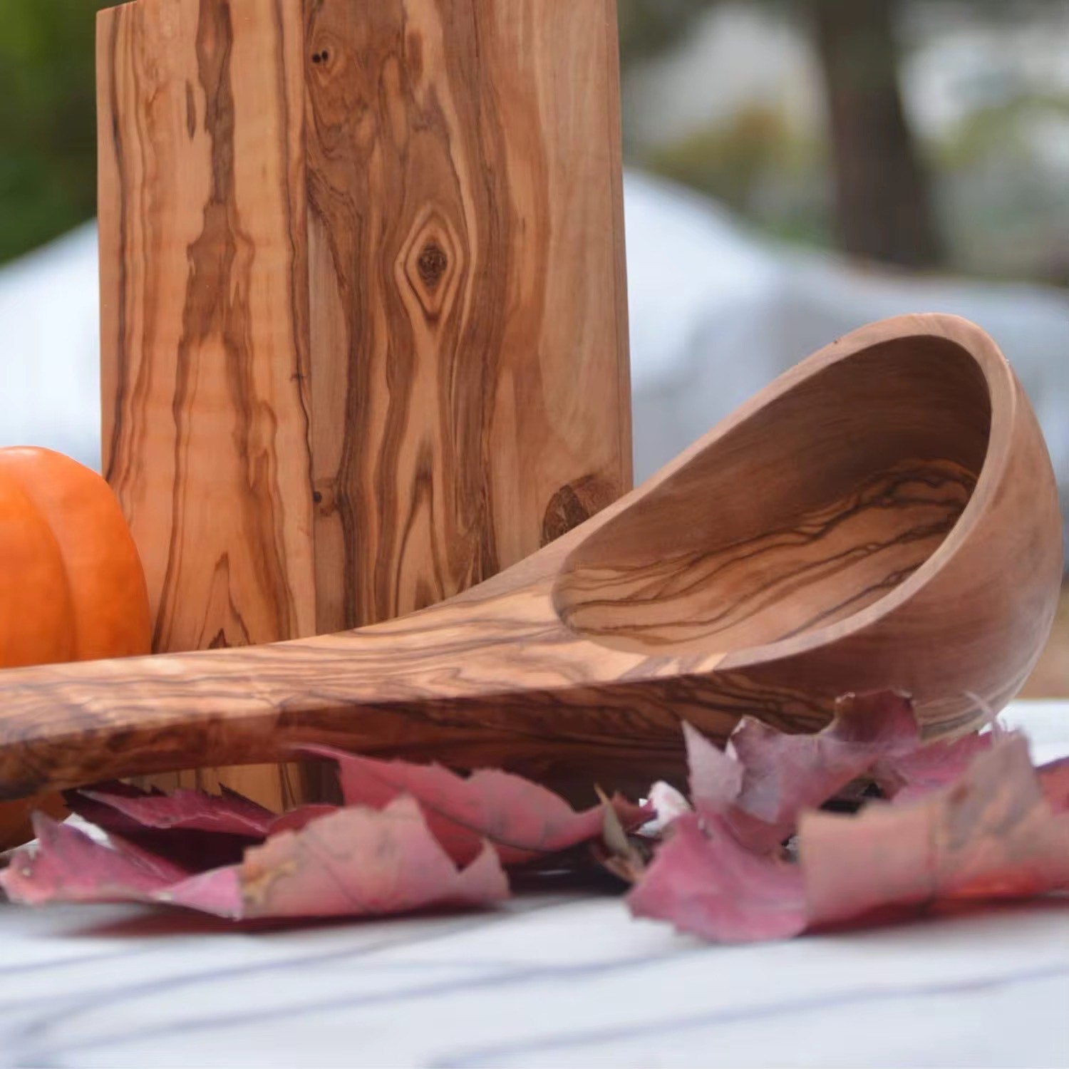 Ensemble de 5 cuilléres En Bois D'Olivier