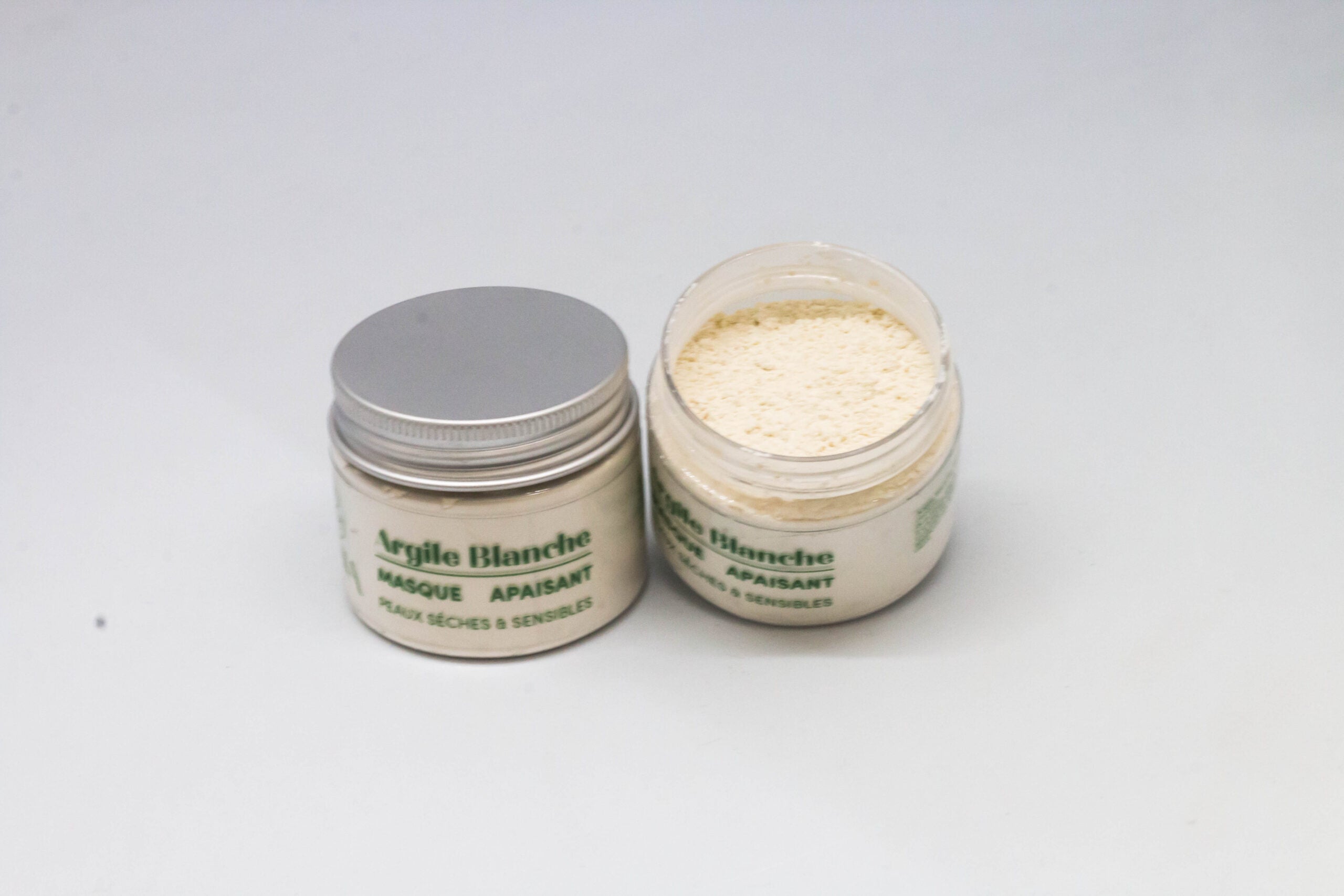 Argile blanche soin apaisant et hydratant pour peau délicate