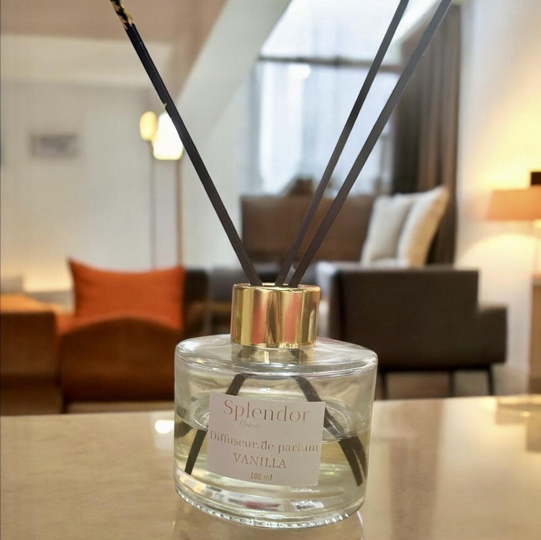 Diffuseur d’ambiance à tiges disponible en 5 senteurs différentes