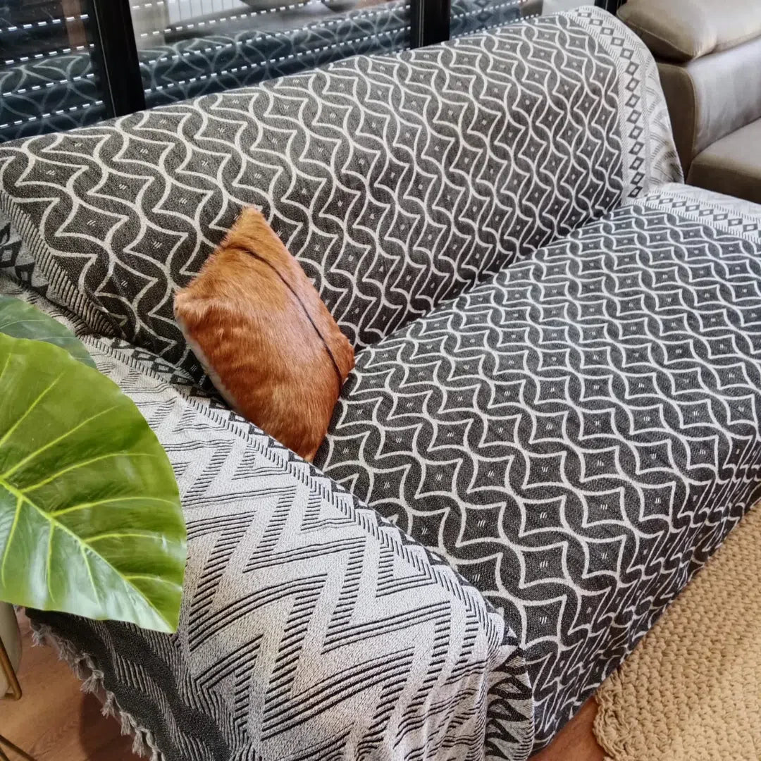 Jeté de salon modèle flotlux 100% coton