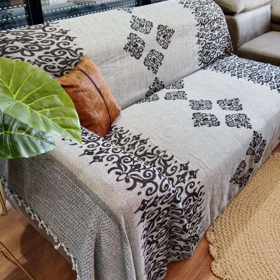Jeté de salon modèle royal 100% coton