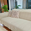 Plain patterned 100% cotton living room throw