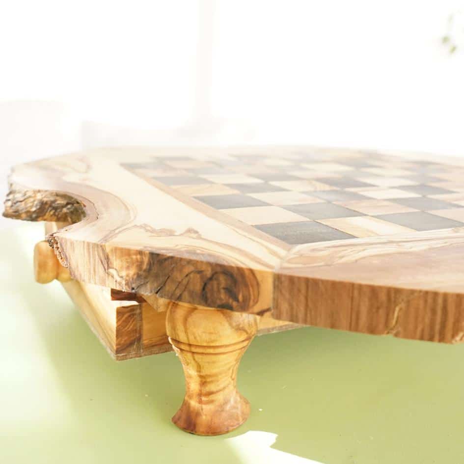 Jeu d'échecs en bois d'olivier