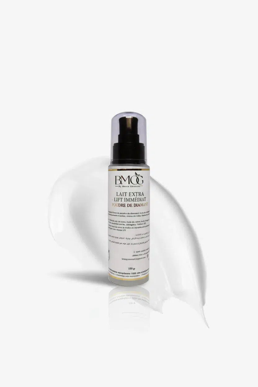 lait liftant premium éclat immédiat à la poudre de diamant