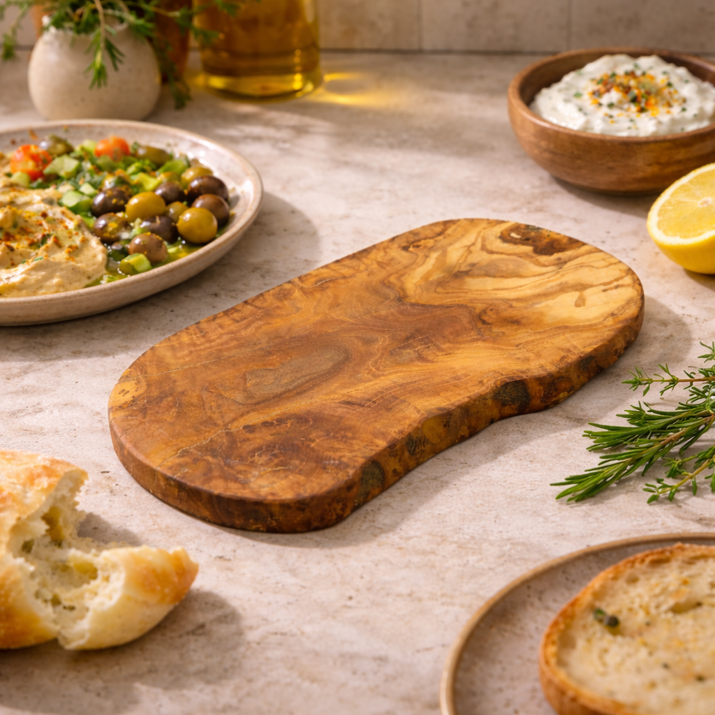 Planche à découper en bois d'olivier (30cm)