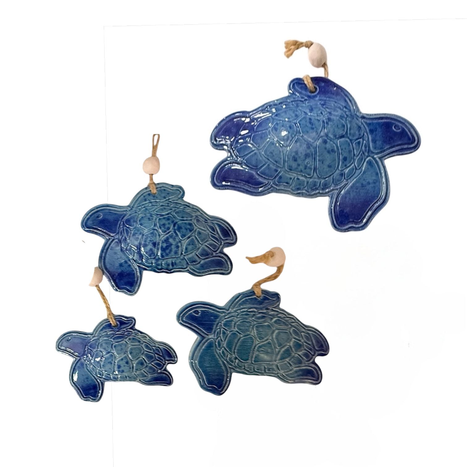 Lot de 4 tortues murales