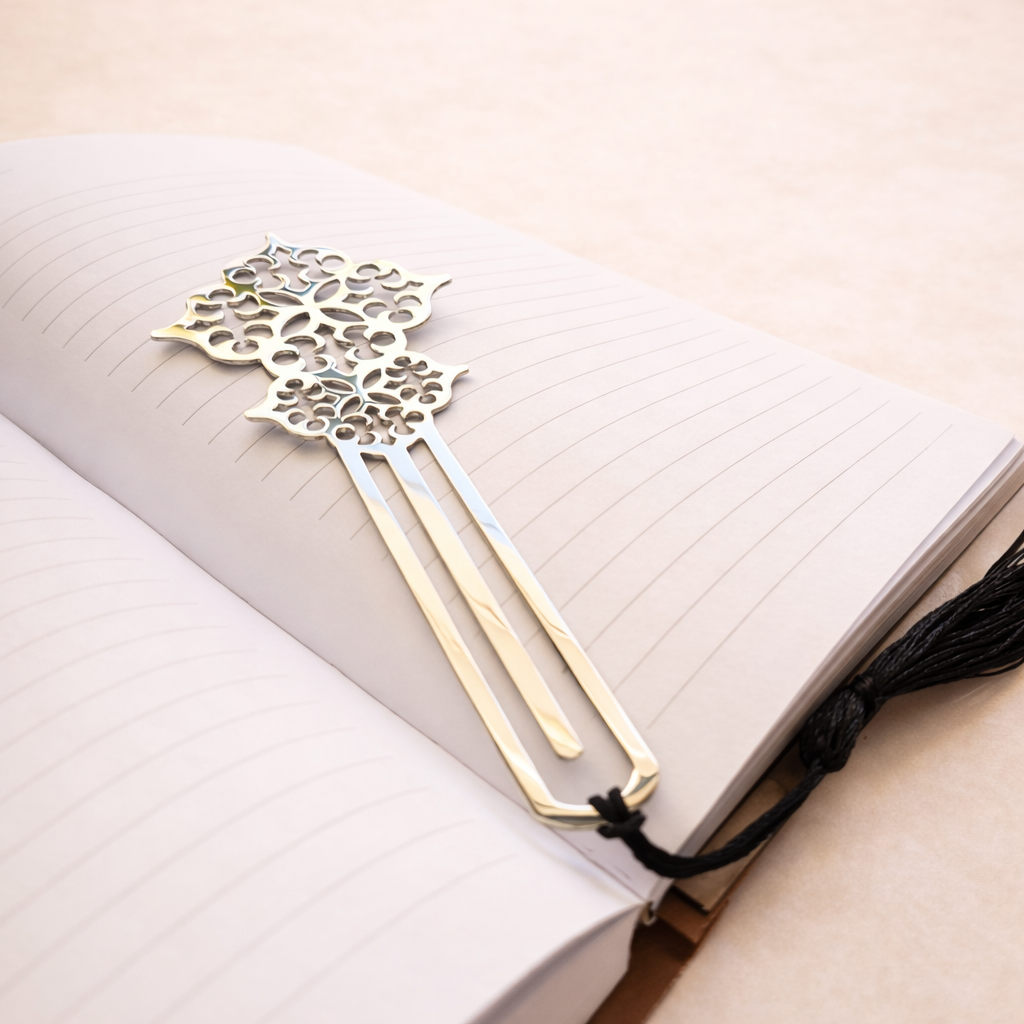 Marque-page en cuivre design oriental