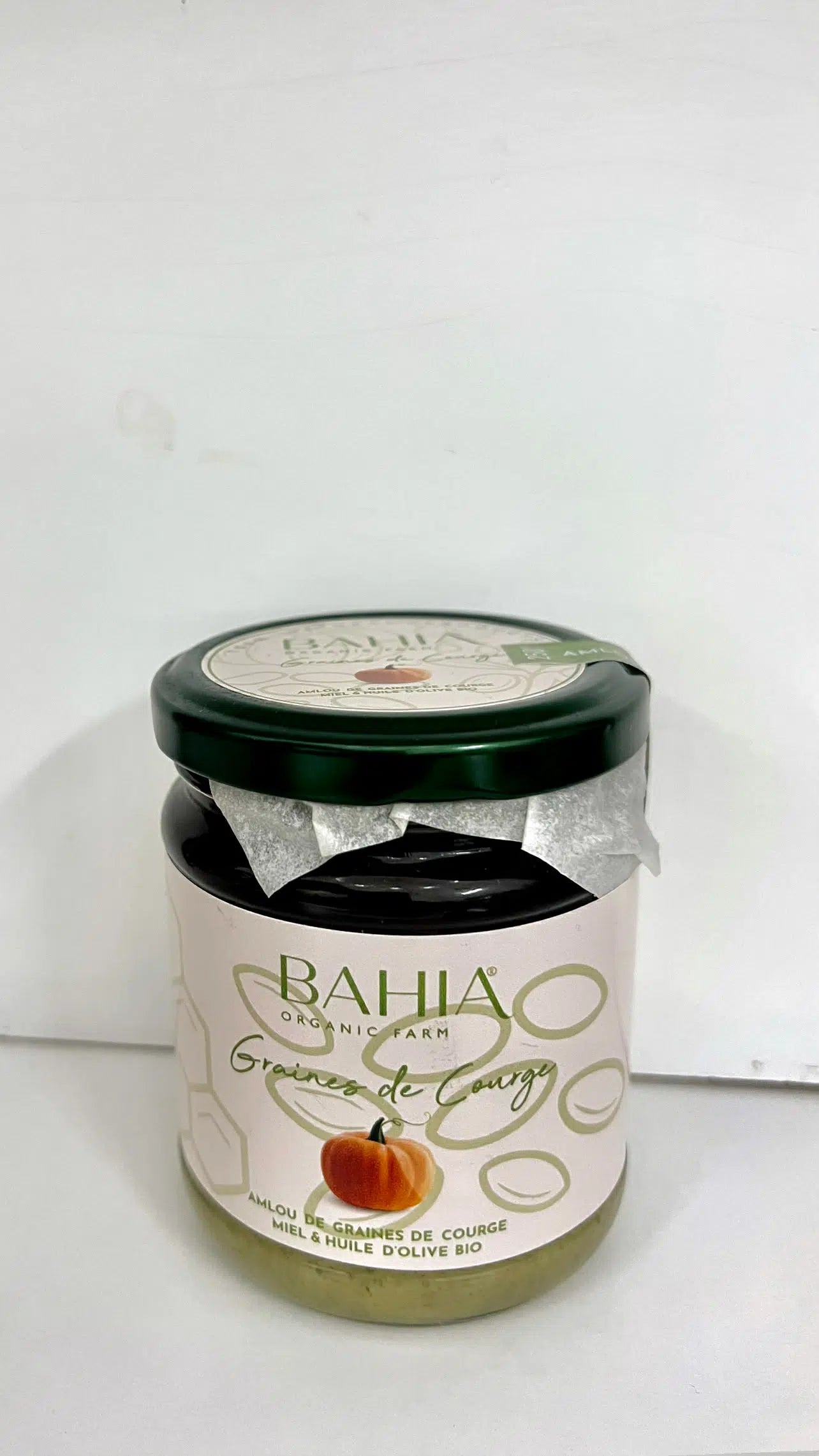 Amlou de graines de courges , miel et huile d'olive bio