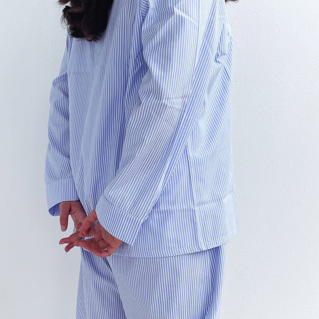 Pyjama coton luxe avec des rayures blanches