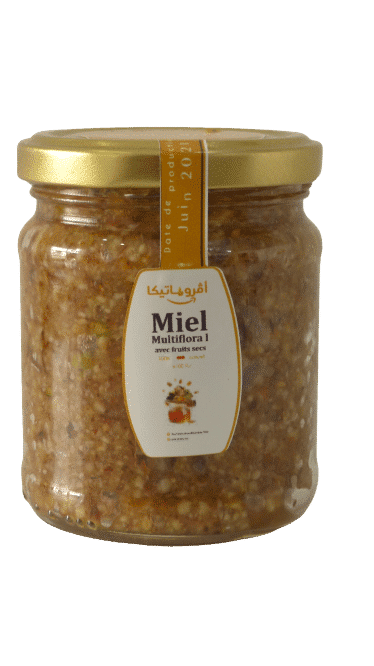 Miel Multifloral avec Fruits Secs - 250 Gr