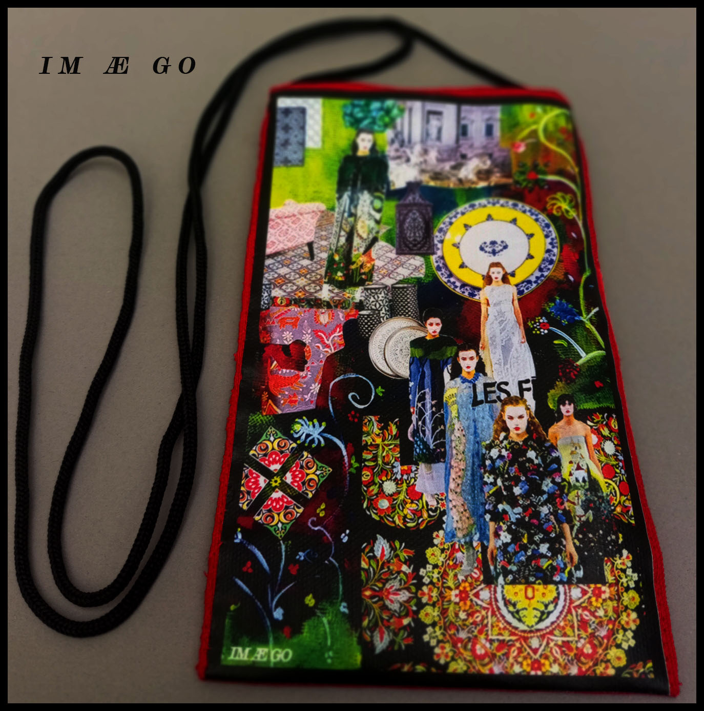 Pochette pour smartphone faite à la main – Collection limitée, œuvre d'art tunisienne "FE"