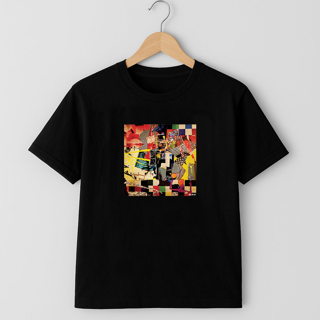 T-shirt noir unisexe inspiré de l’Œuvre “Cosmos Terrestre” (Taille M)