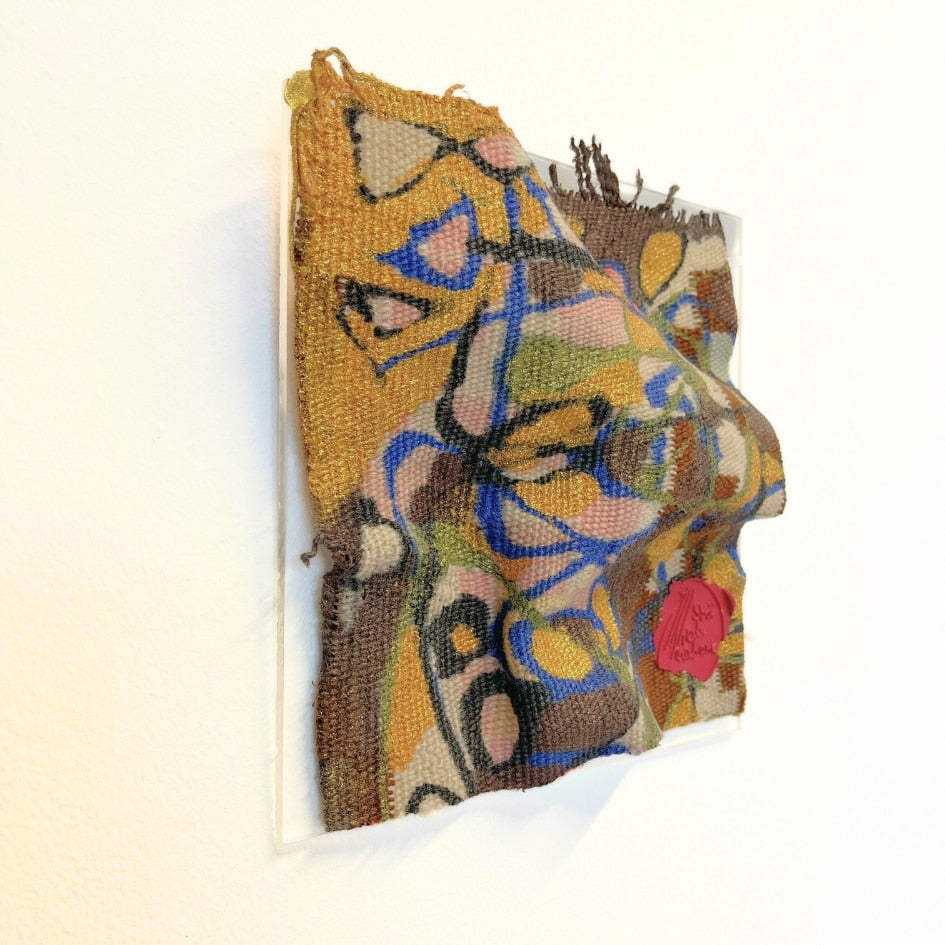 Tableau Berbère 3D Margoum Upcyclé – Pièce Unique