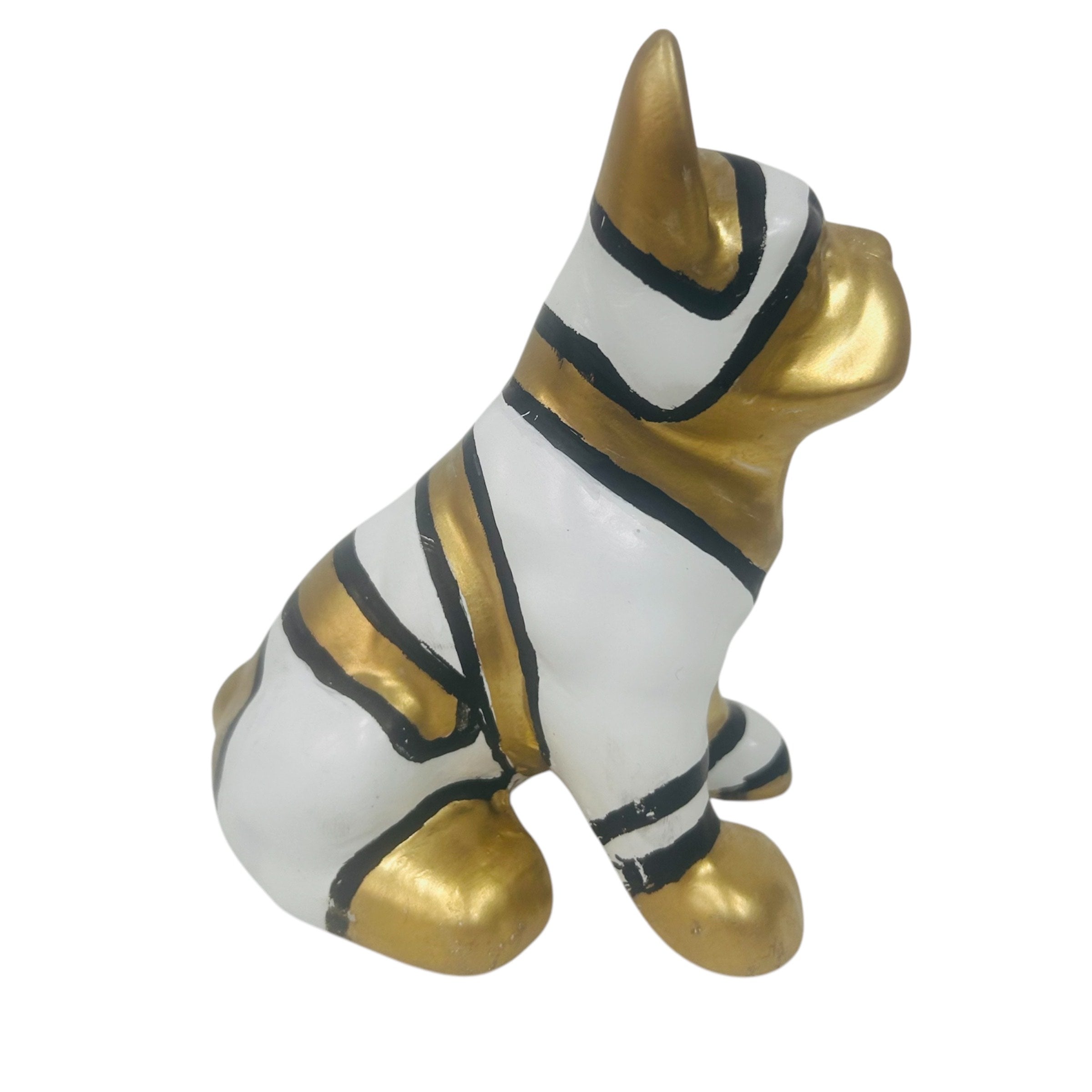 Statute décorative Bouledogue Royal Gold