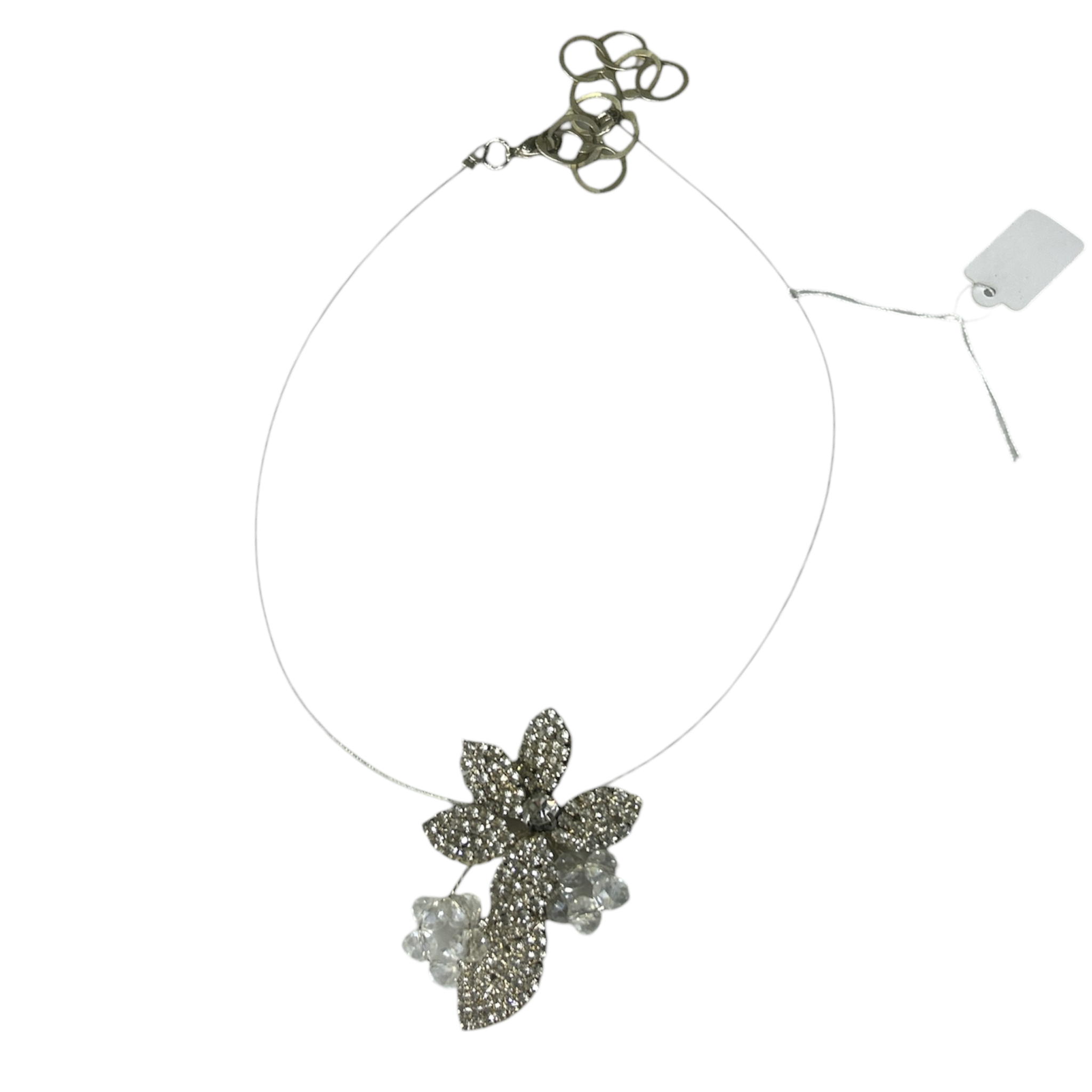 Collier Fleur Cristalline – Bijou Raffiné aux Pierres Semi-Précieuses