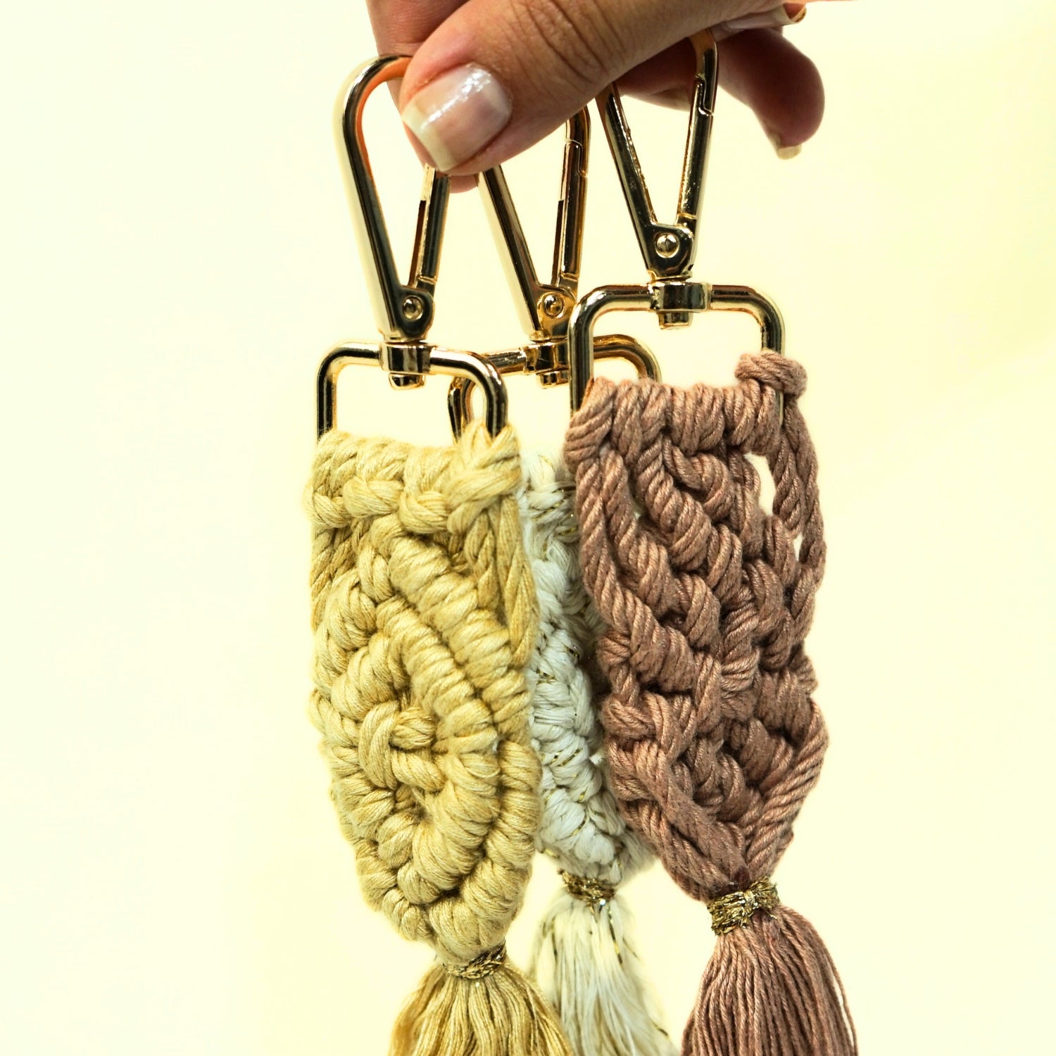 Porte-Clé Macramé Fait Main