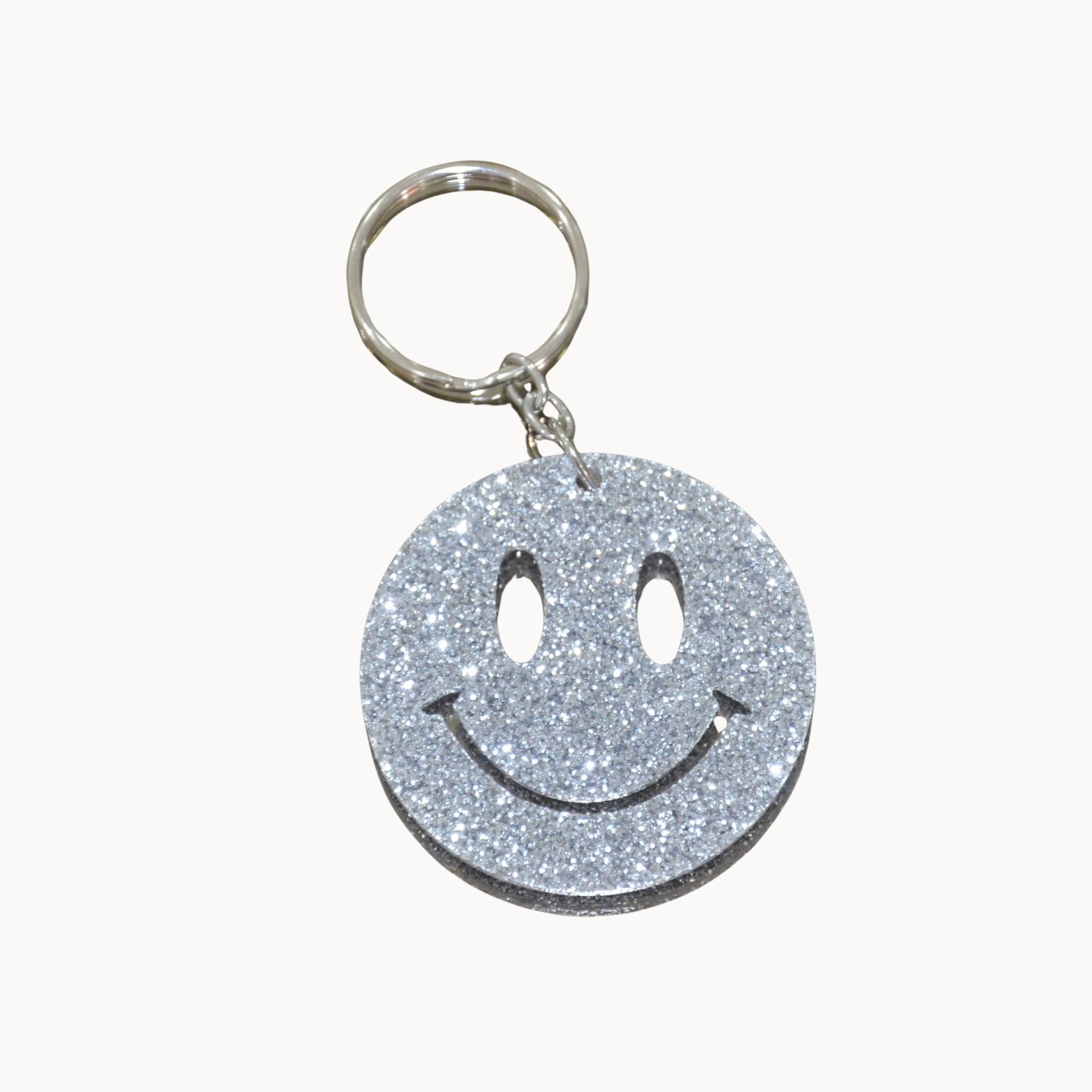 Porte clé smiley acrylique