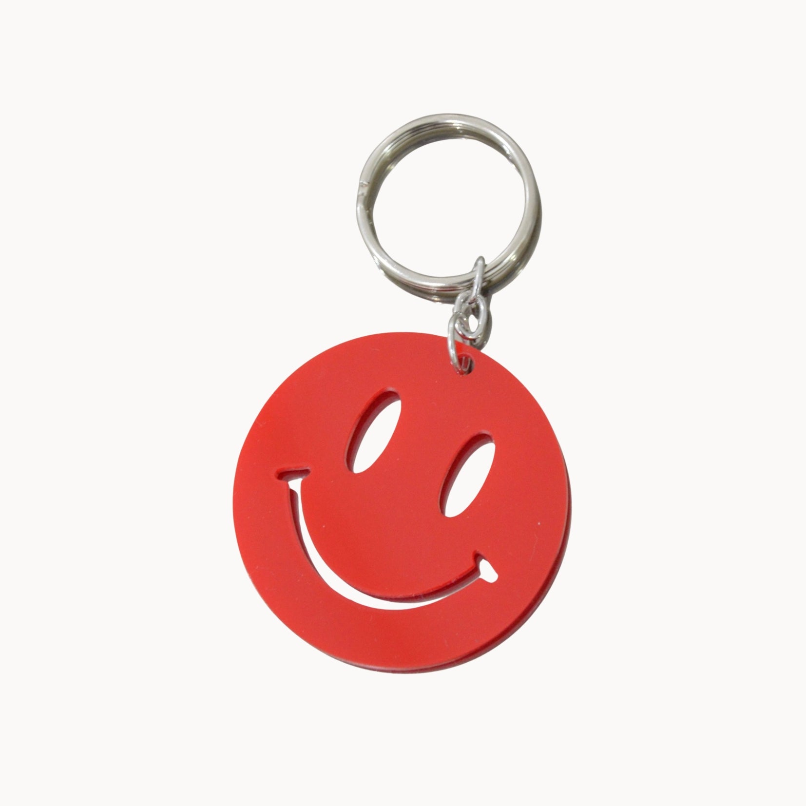 Porte clé smiley acrylique