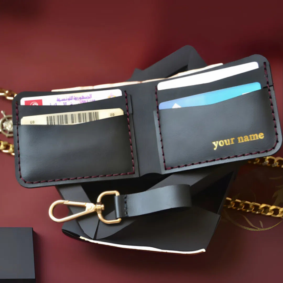 Portefeuille cuir Bifold personnalisé : élégance et praticité