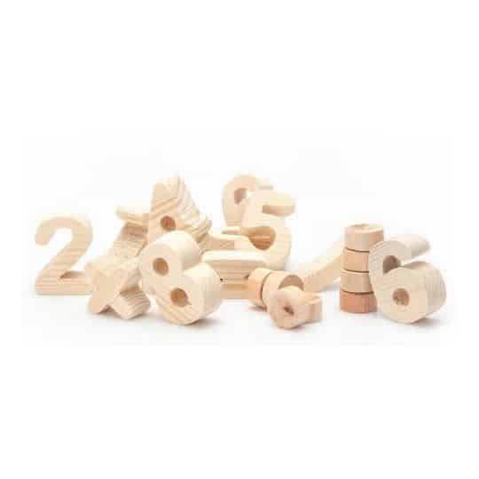 Chiffres en bois