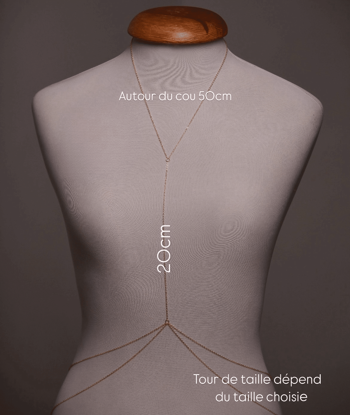 Chaîne de corps double en acier inoxydable - Body Chain