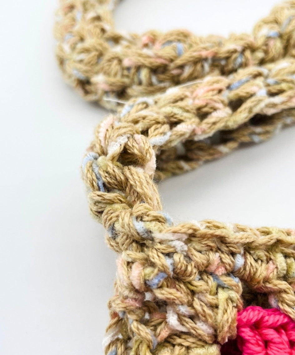 Sac en crochet rose