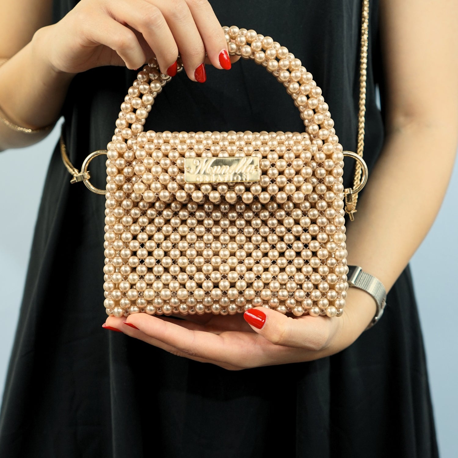 Sac en perle dorée : l'élégance incontournable !