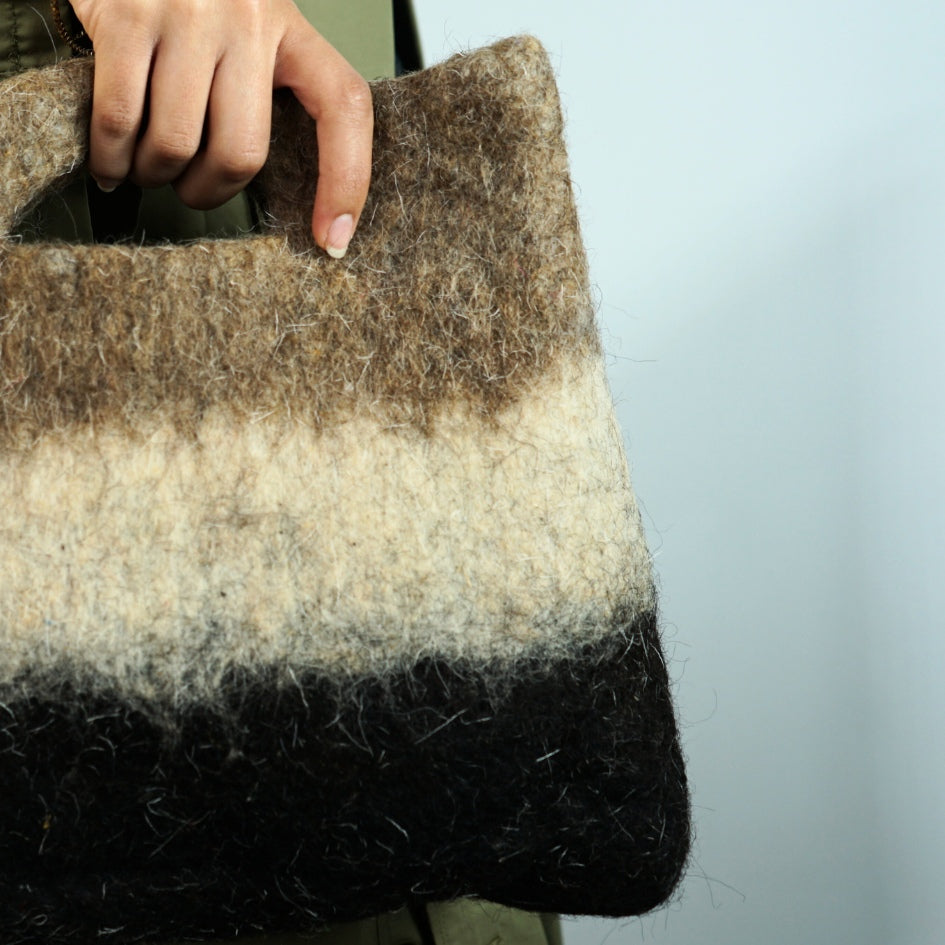 Sac Cabas Oasis Sac en laine feutrée réversible