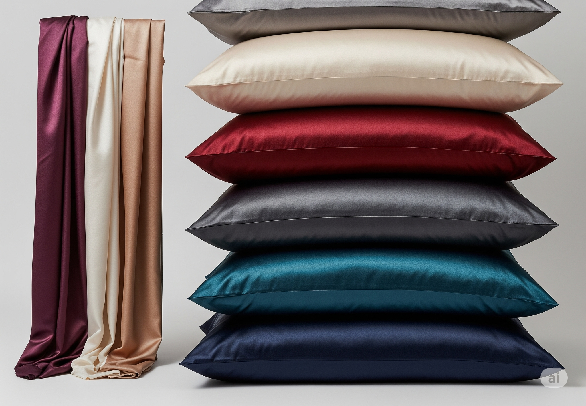 Taie d’oreiller en satin doux 65x50 cm - Soin Luxe