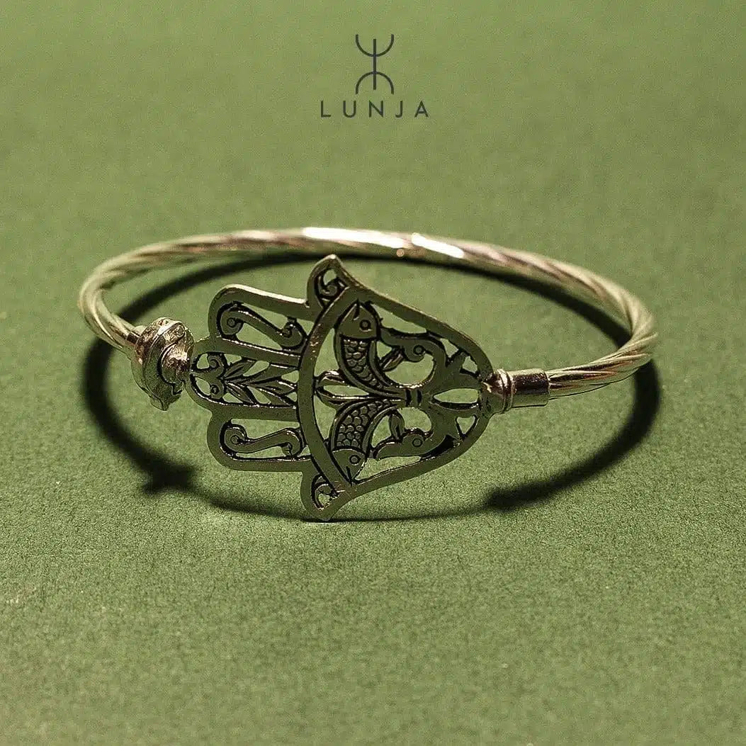 Bracelet berbère khomsa En argent fine