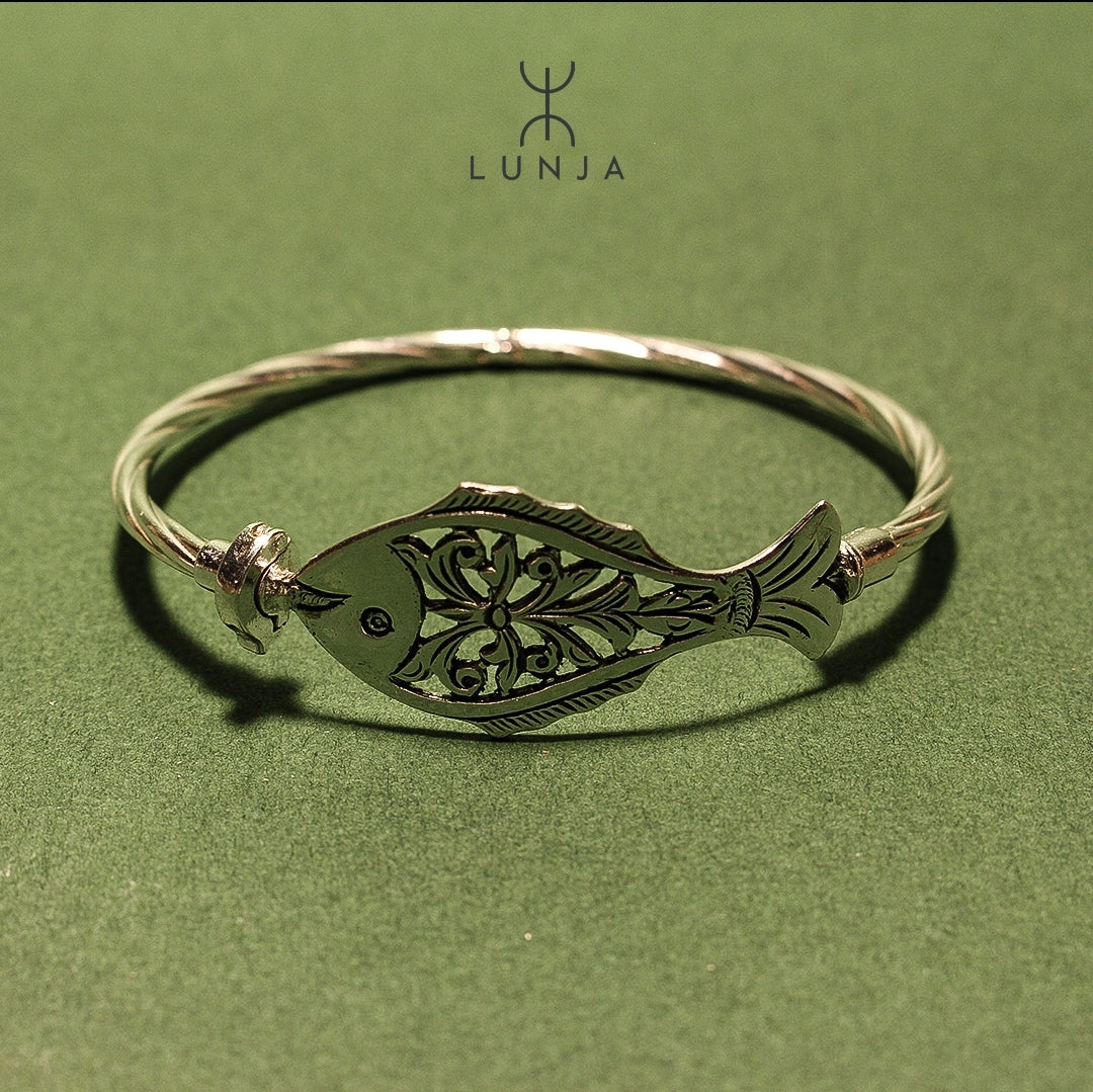 Bracelet Poisson pour Femme en Argent