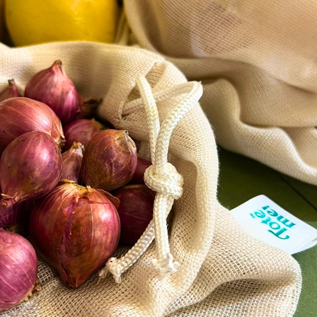 Sac de course réutilisable pour fruits et légumes, set 6 pièces