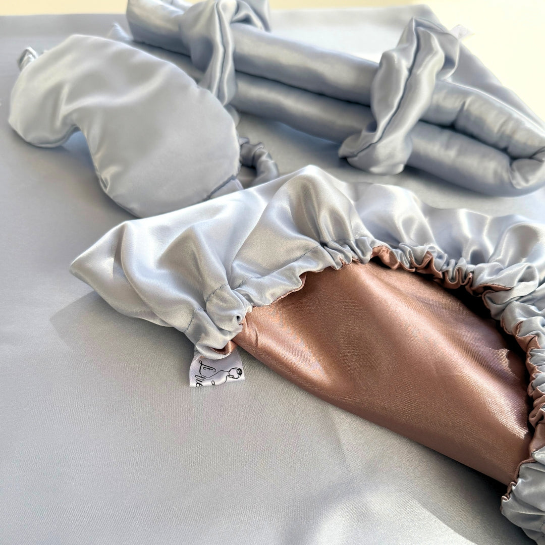 Coffret Silky Dream (5 accessoires en satin pour cheveux & sommeil)