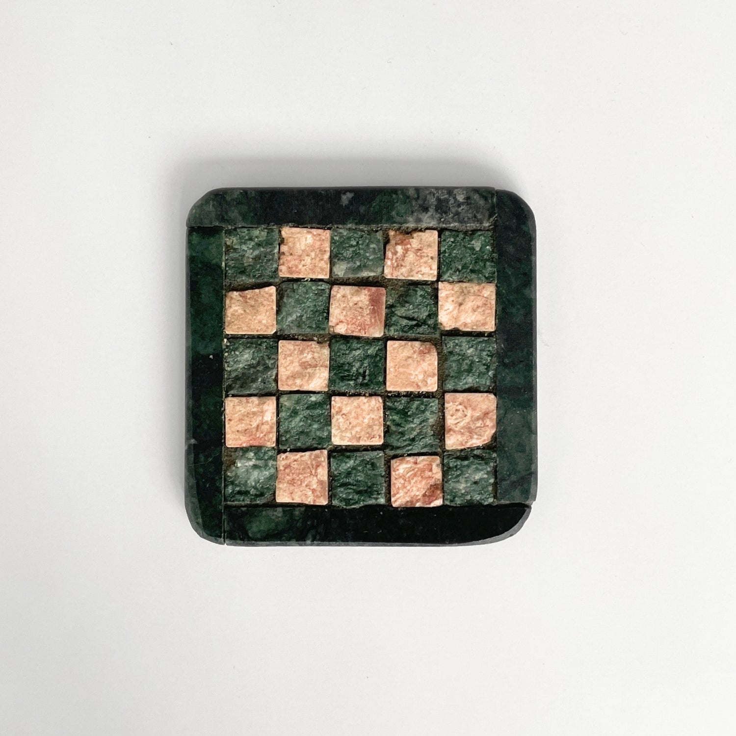 Sous-verre en marbre et mosaïque