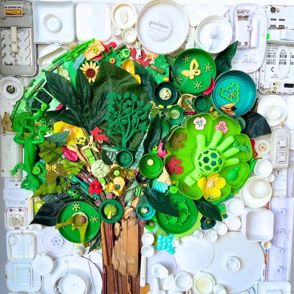 Tableau "Émergence Arbustive" – Art Naturel Représentant un Arbre