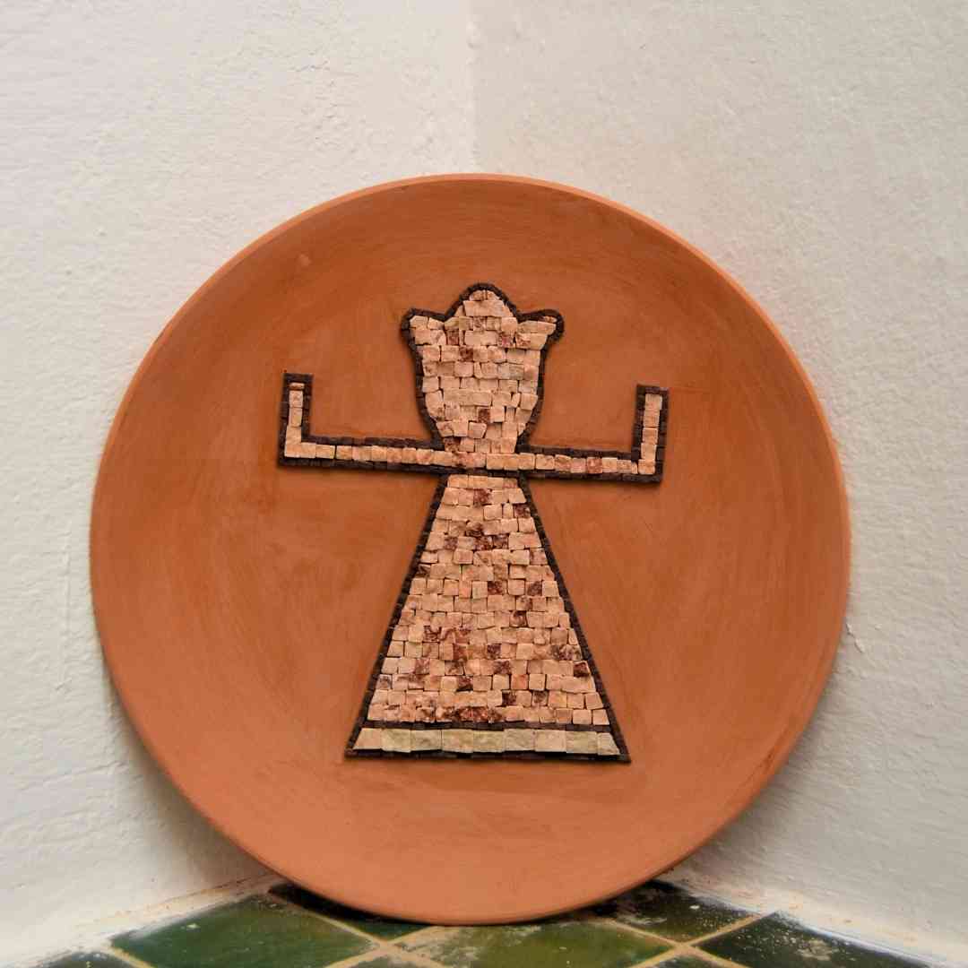 Object Décoratif en Mosaïque "Tanit'' 100% fait-main