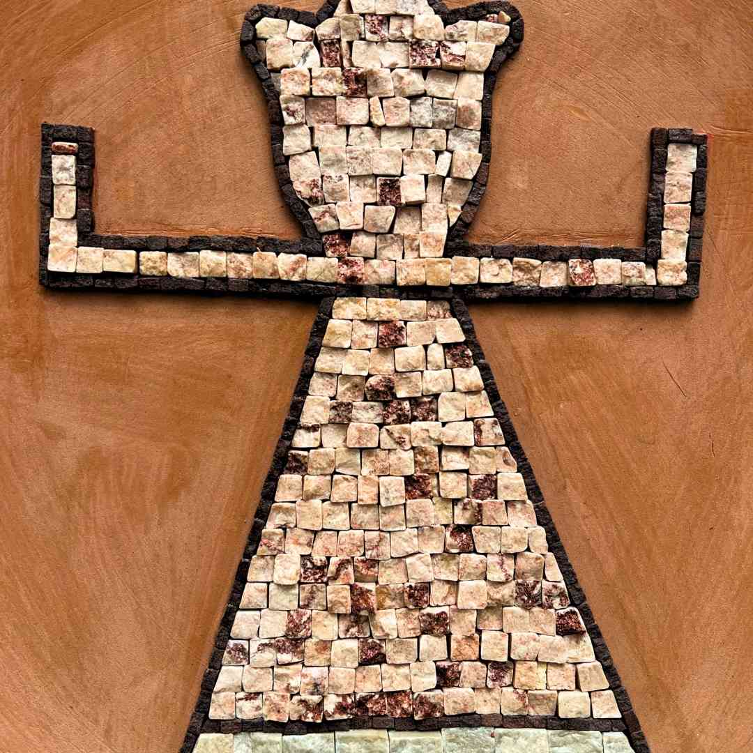 Object Décoratif en Mosaïque "Tanit'' 100% fait-main