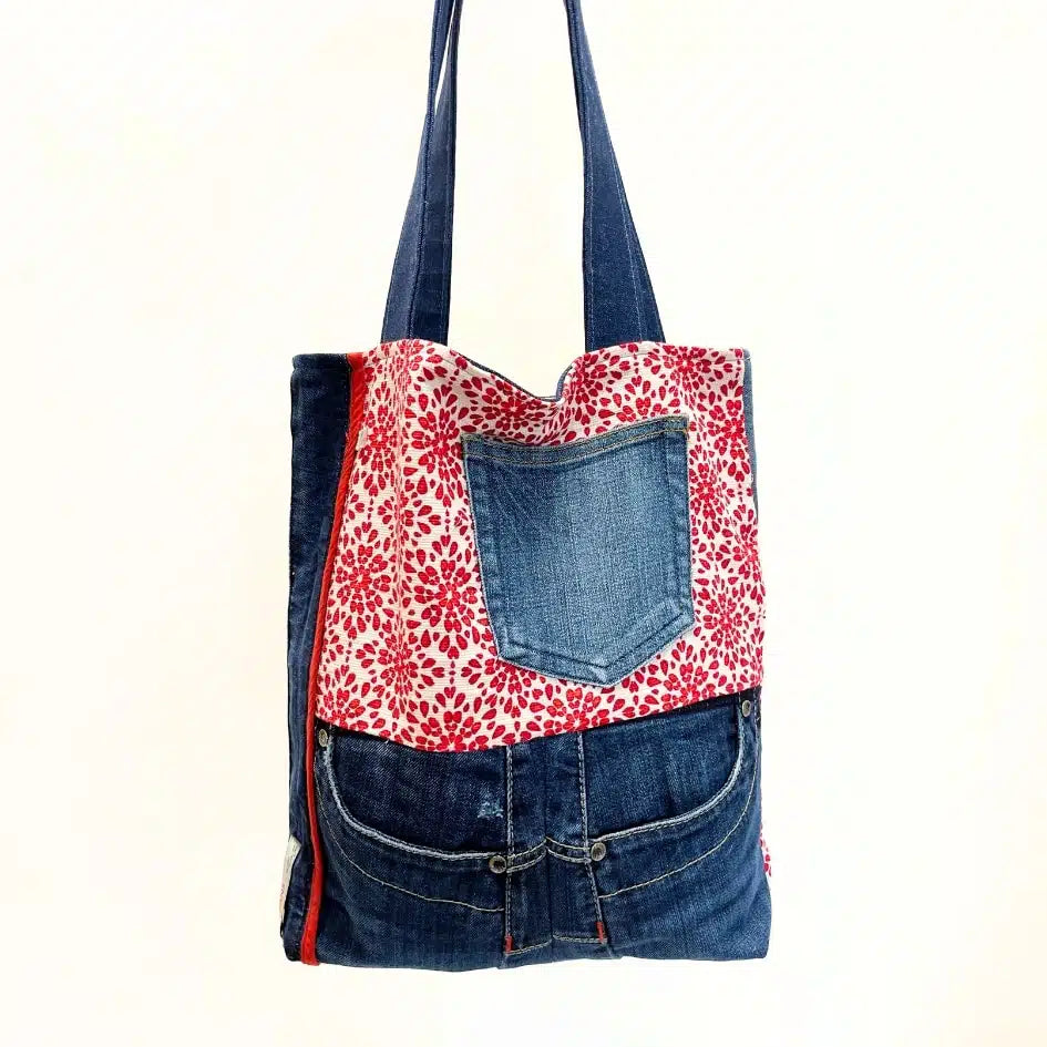 Tote Bag en Jean Recyclé – Sac Upcyclé Éthique & Fait Main