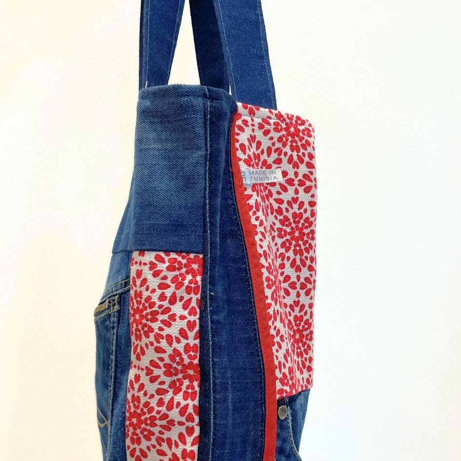 Tote Bag en Jean Recyclé – Sac Upcyclé Éthique & Fait Main
