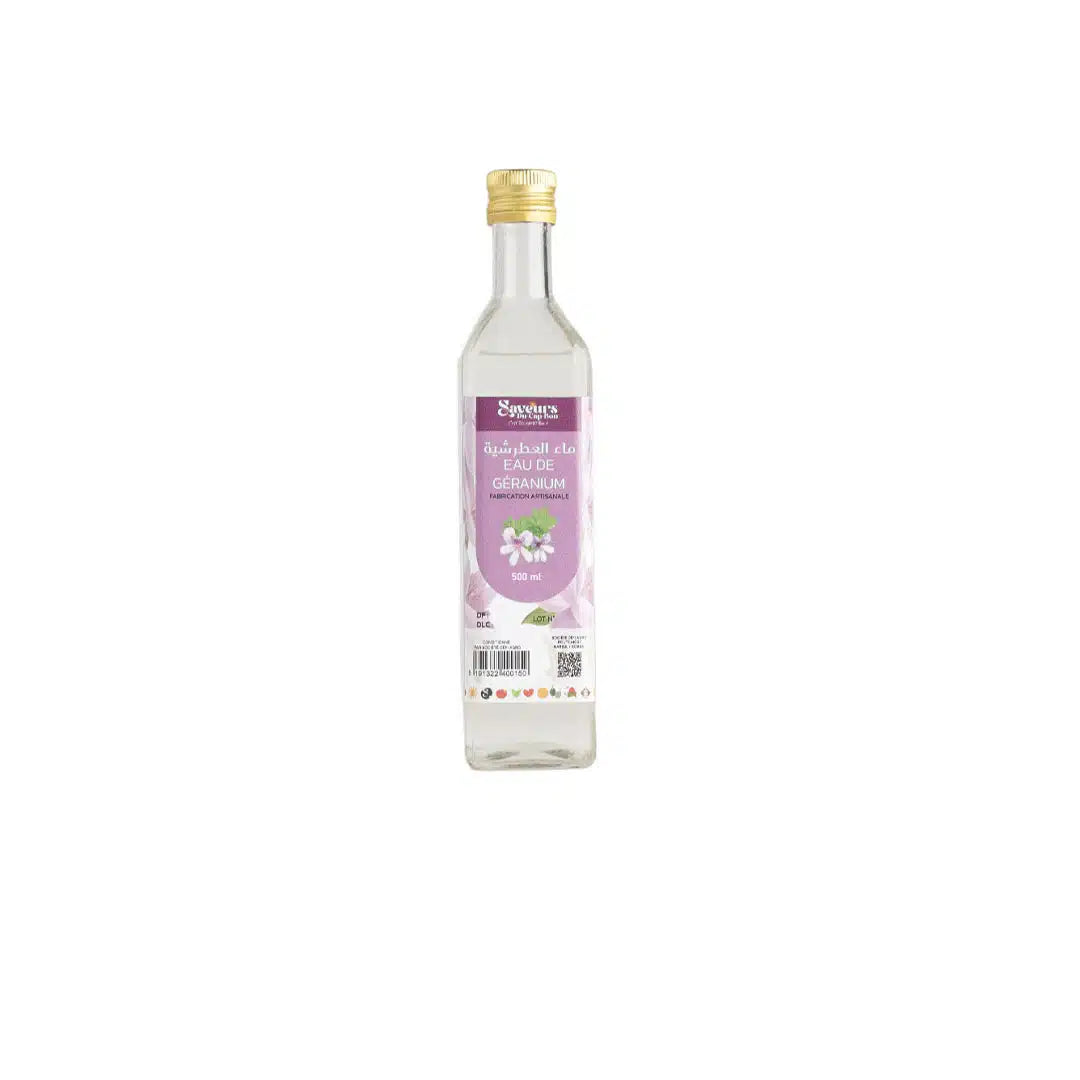 Eau de Géranium distillation traditionnelle – ماء العطرشية