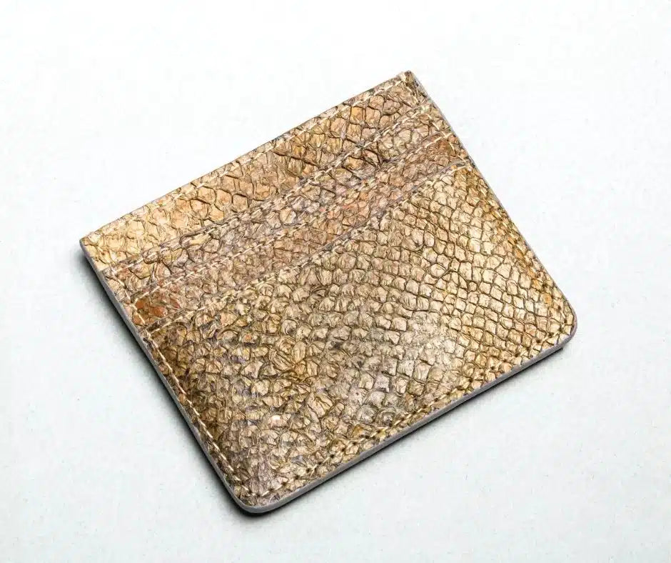 Porte-cartes en cuir de peau de saumon "Virids Cardholder"