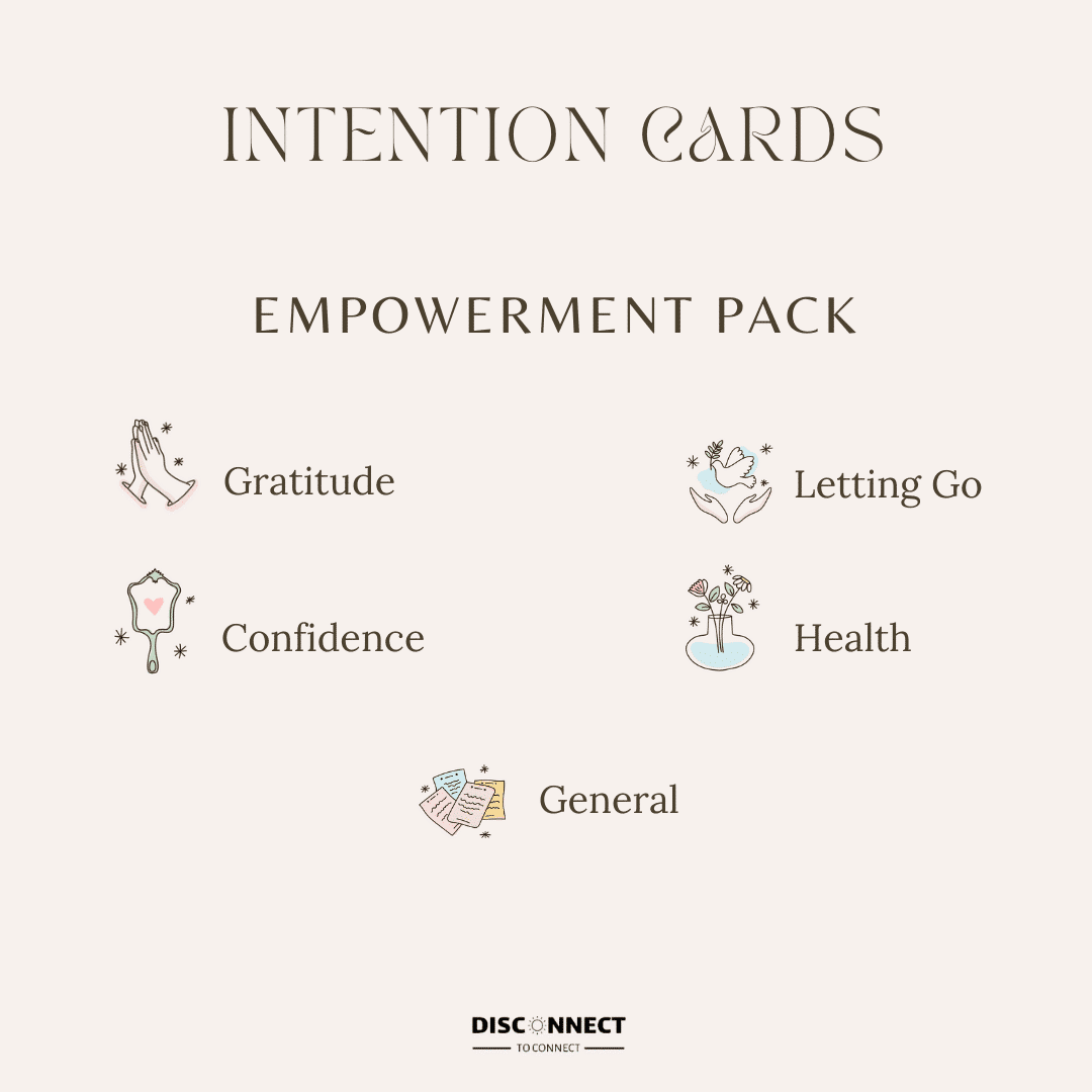 50 Cartes d’intention "Empowerment" en anglais (5 catégories et 10 cartes par catégorie)