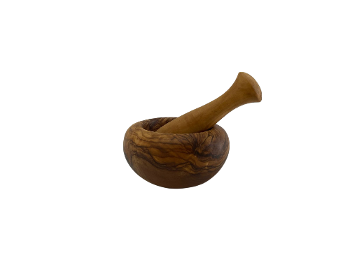 olivewood mortar and pestle