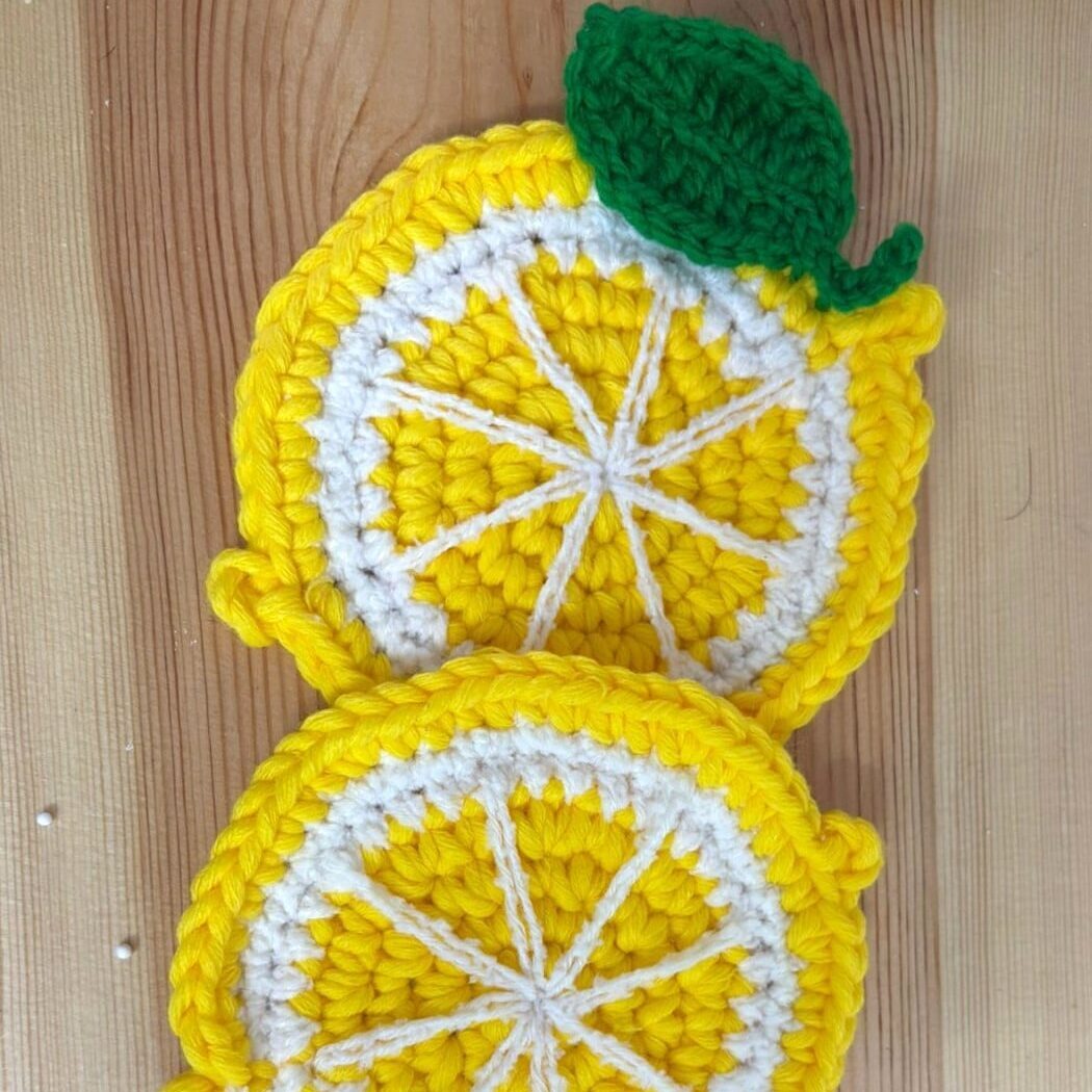 Coffret cadeau DUO citron handmade en crochet