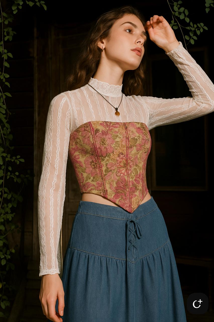 Églantine : L'élégance rosée pour une touche de luxe irrésistible Taille M / L