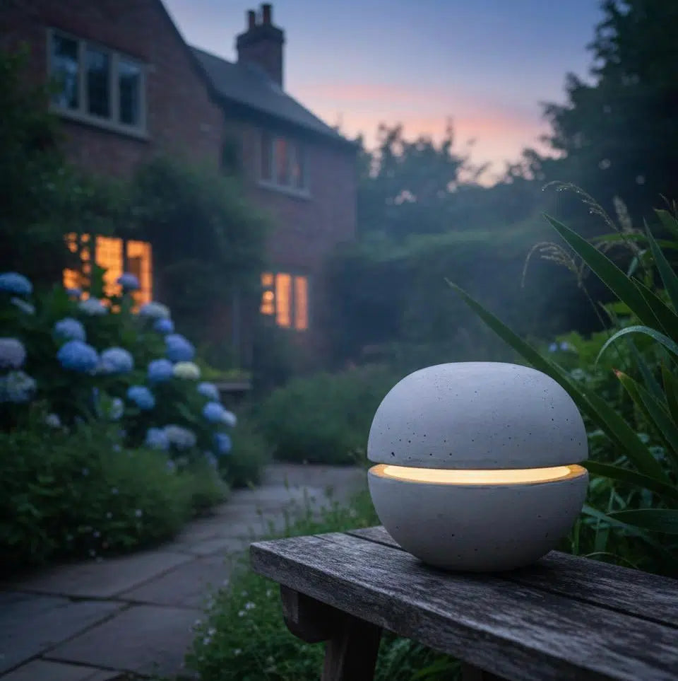 Lampe du Jardin Spherea en béton brut